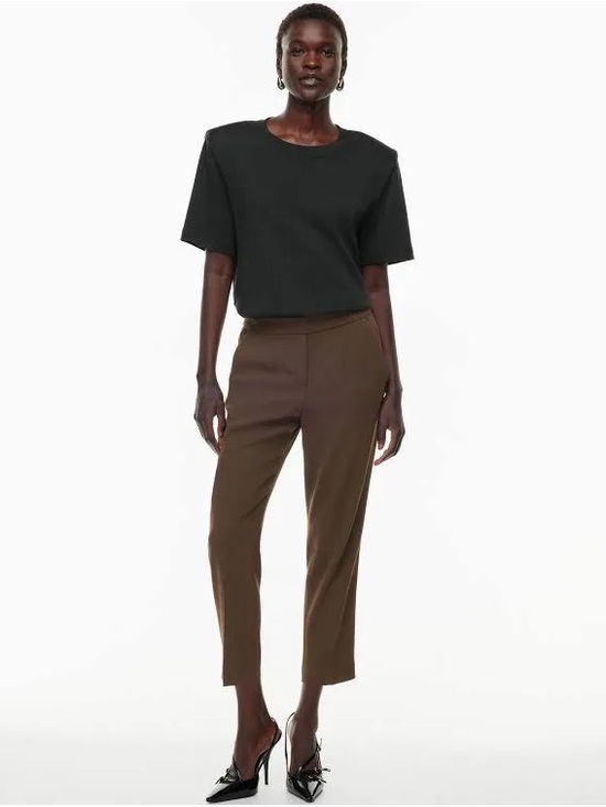Aritzia Pants - Babaton Aritzia Conan Cropped Pant - Women’s 12, Rich Mocha Brown